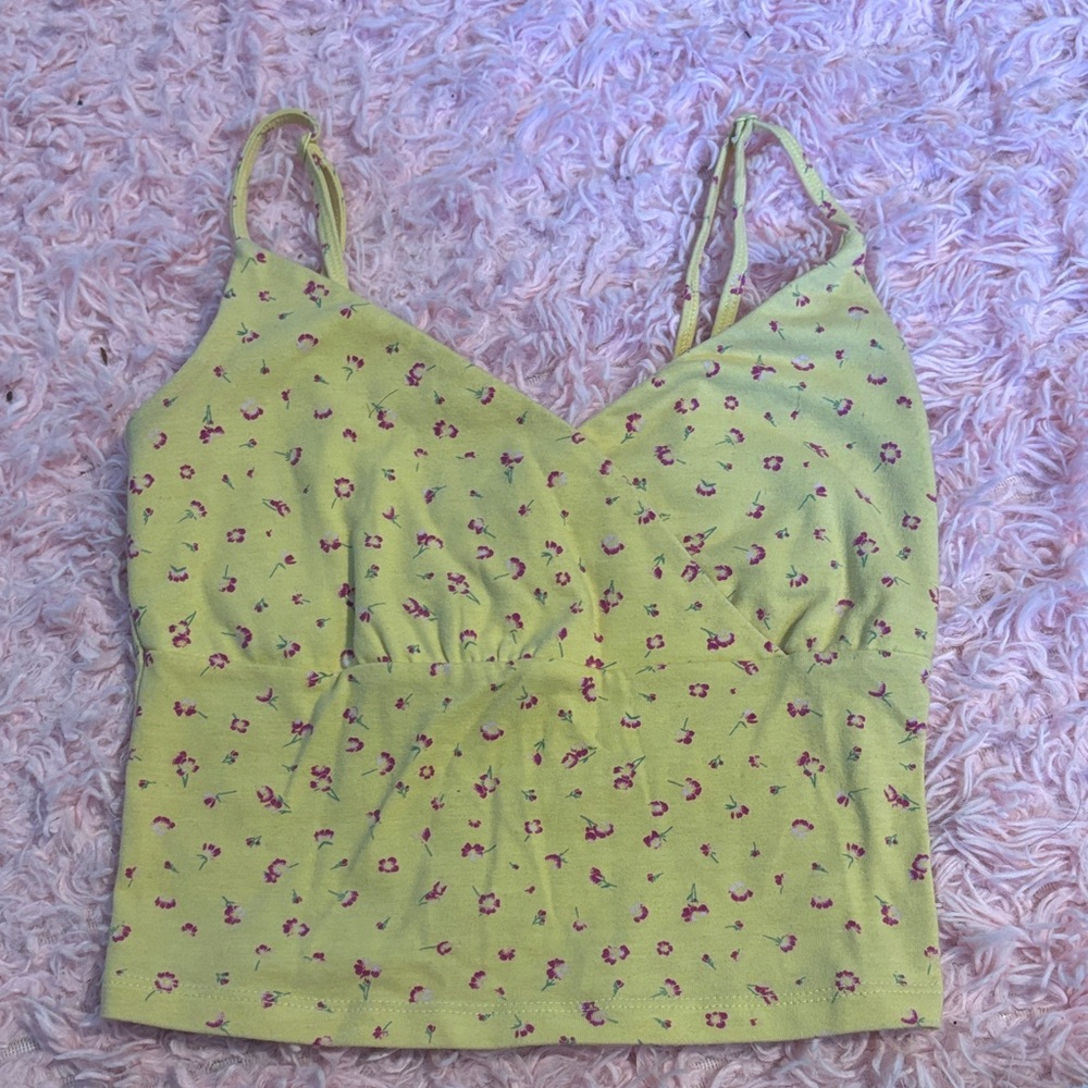 SO Yellow Floral Camisole